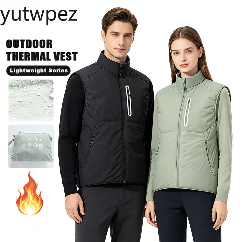 Outdoor Sport Jacket Brand - Chaleco Unisex de Algodón Cálido, Ligero,