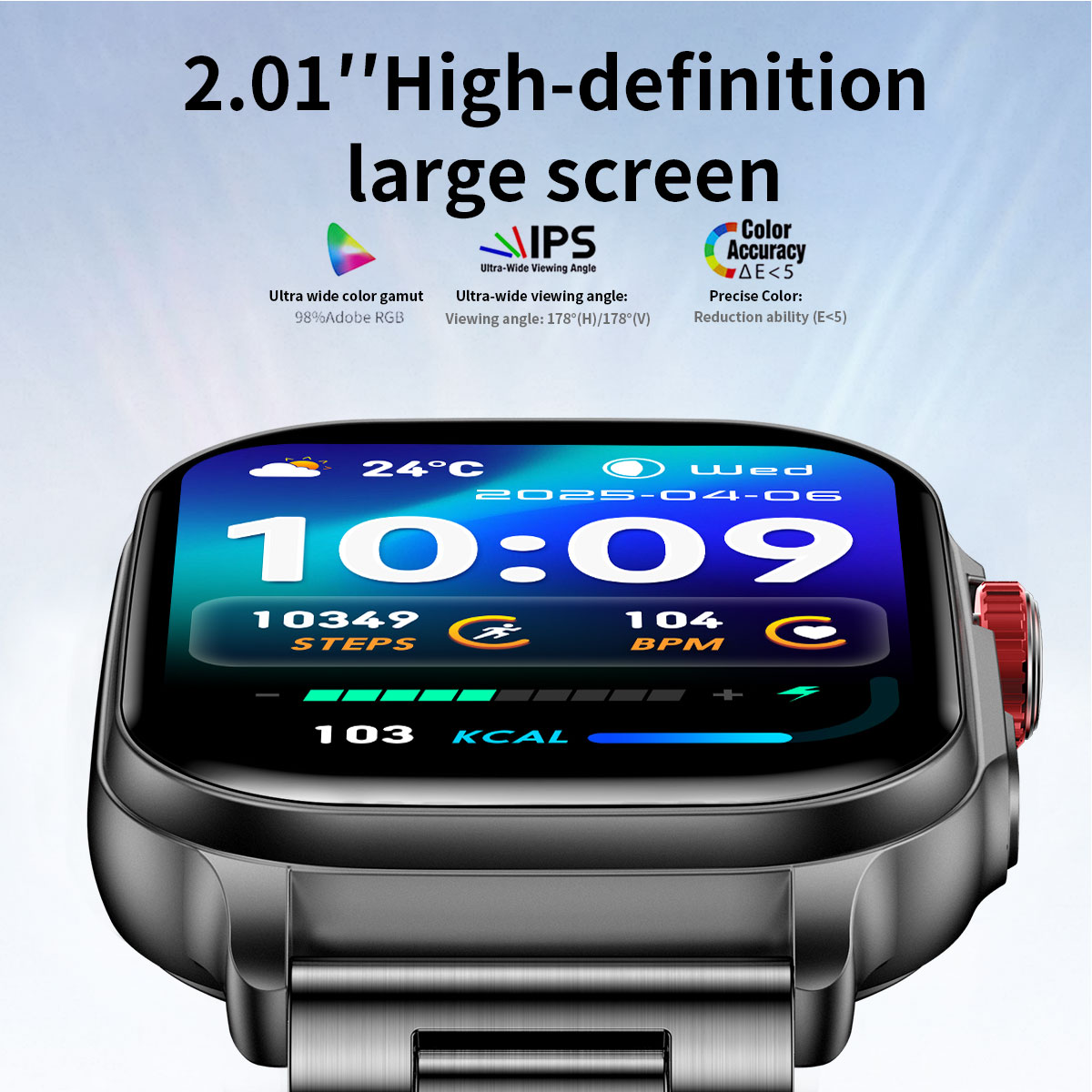 Reloj Inteligente 2026 de 2.01 - Outdoor Sport Smart Watch reseña y precio