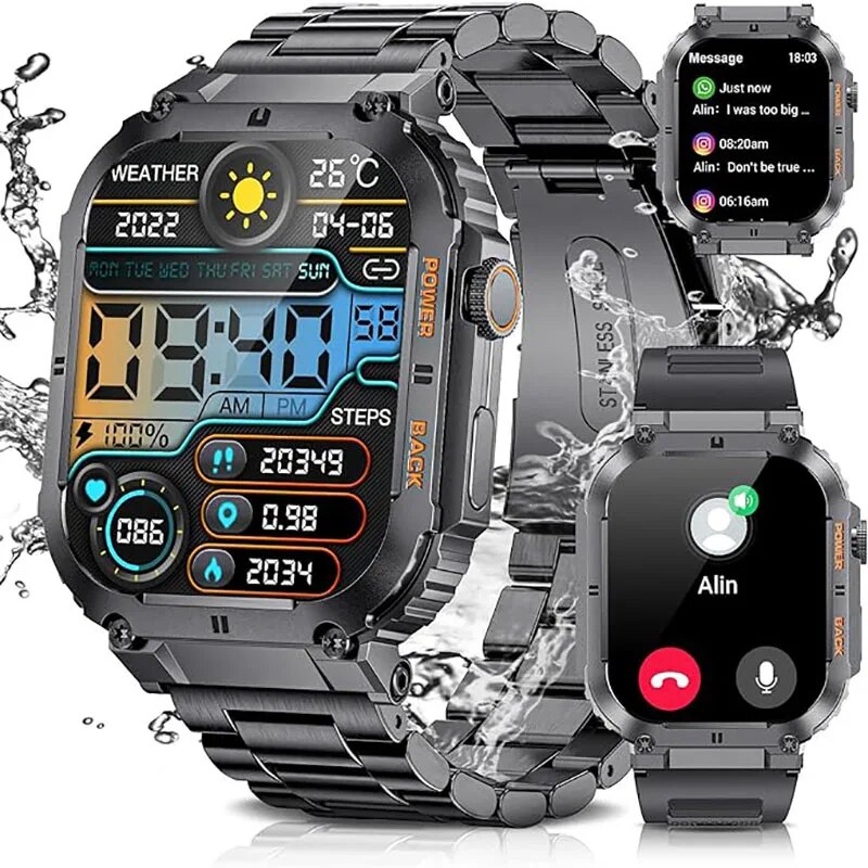 LIGE-Reloj inteligente deporti - Outdoor Sport Smart Watch reseña y precio