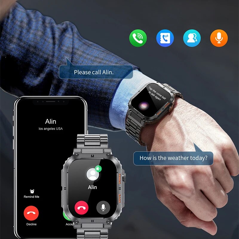 LIGE-Reloj inteligente deporti - Outdoor Sport Smart Watch reseña y precio