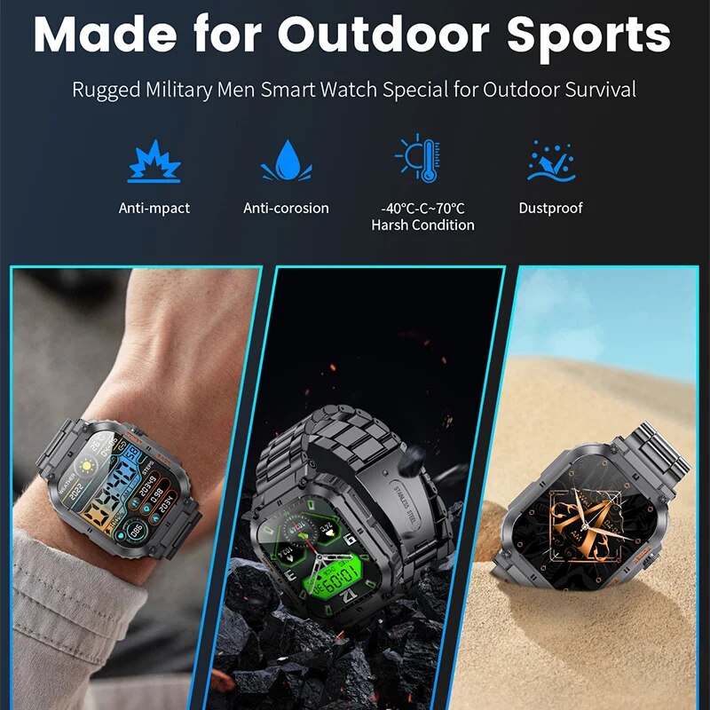 LIGE-Reloj inteligente deporti - Outdoor Sport Smart Watch reseña y precio